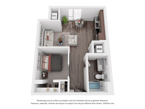 A6 Floor Plan at Maven on Broadway, Minnesota, 55904